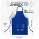 thumbnail image 2 of Delantal tipo babero Utopia Kitchen 4 unidades ajustable azul, 2 of 6
