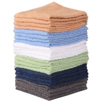 Juego De Toallitas T & L Towel And Linen Mart, 100% Algodón, 24 Unidades