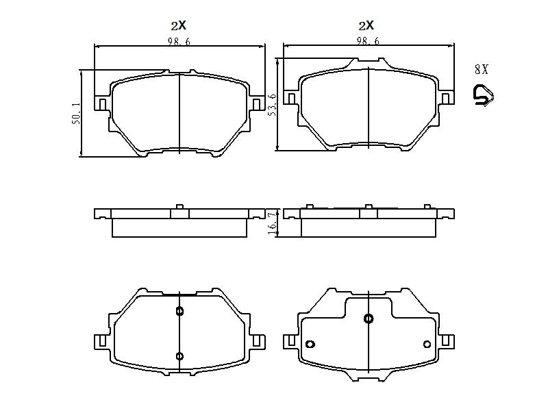 Pkw - Pastillas Freno Para Auto 803.61660