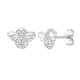 thumbnail image 1 of Aros de abeja de plata 925 con circonias para niñas, 1 of 2