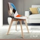 thumbnail image 2 of Silla Patchwork Acolchado Tela Wood - Naranja, 2 of 3