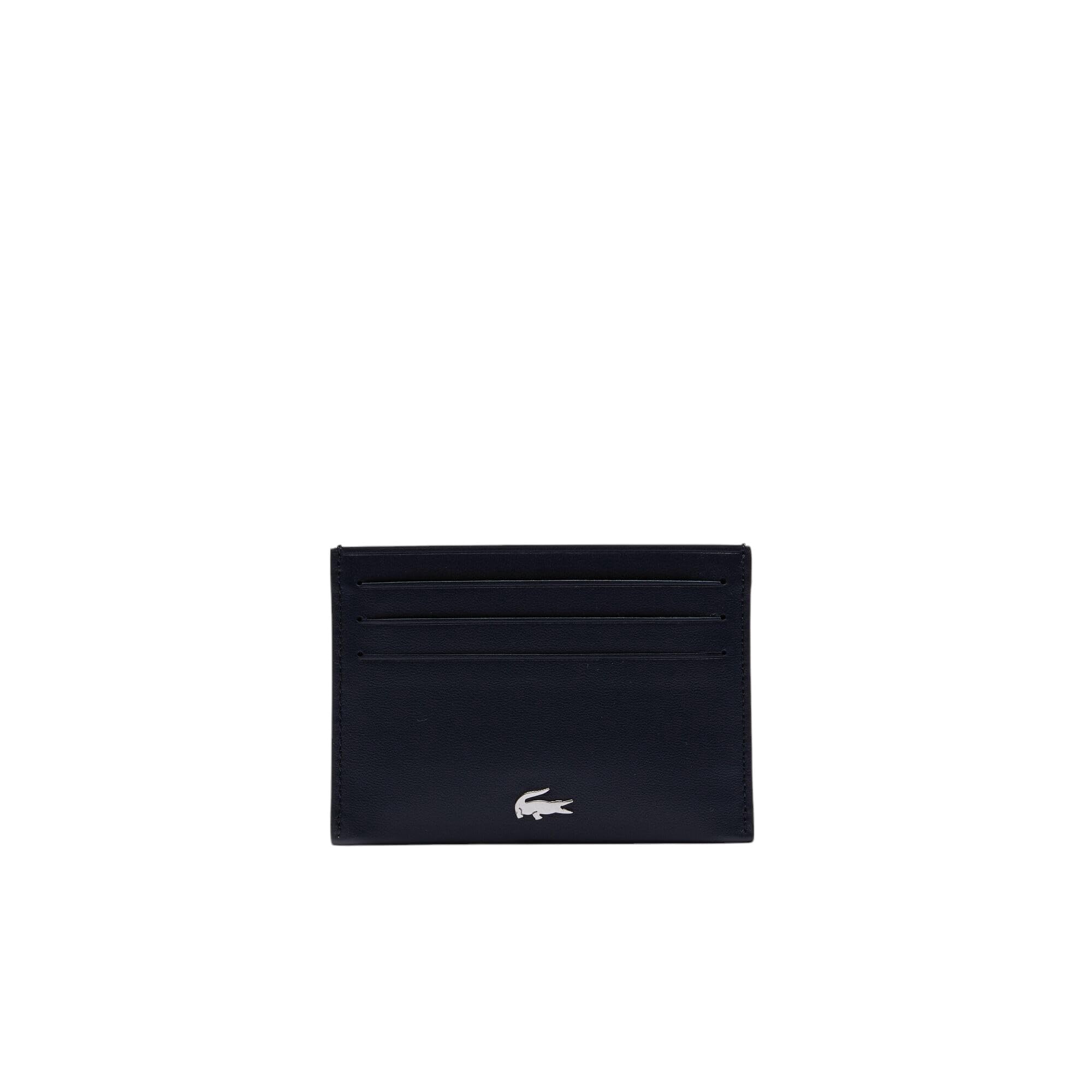 Portatarjetas Lacoste Fg Cuero Azul Nocturno