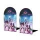 thumbnail image 1 of Cazadores de Demonios K-Pop Sujetalibros decorativos temáticos, tope para estantería con base antideslizante, uso dual para hogar y oficina - 2 piezas, 1 of 6