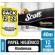 thumbnail image 1 of Papel Higiénico Scott Rindemax Doble Hoja 12 Unidades 40 mts c/u, 1 of 2