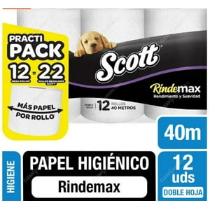 Scott - Papel Higienico Doble Hoja 12U 40M