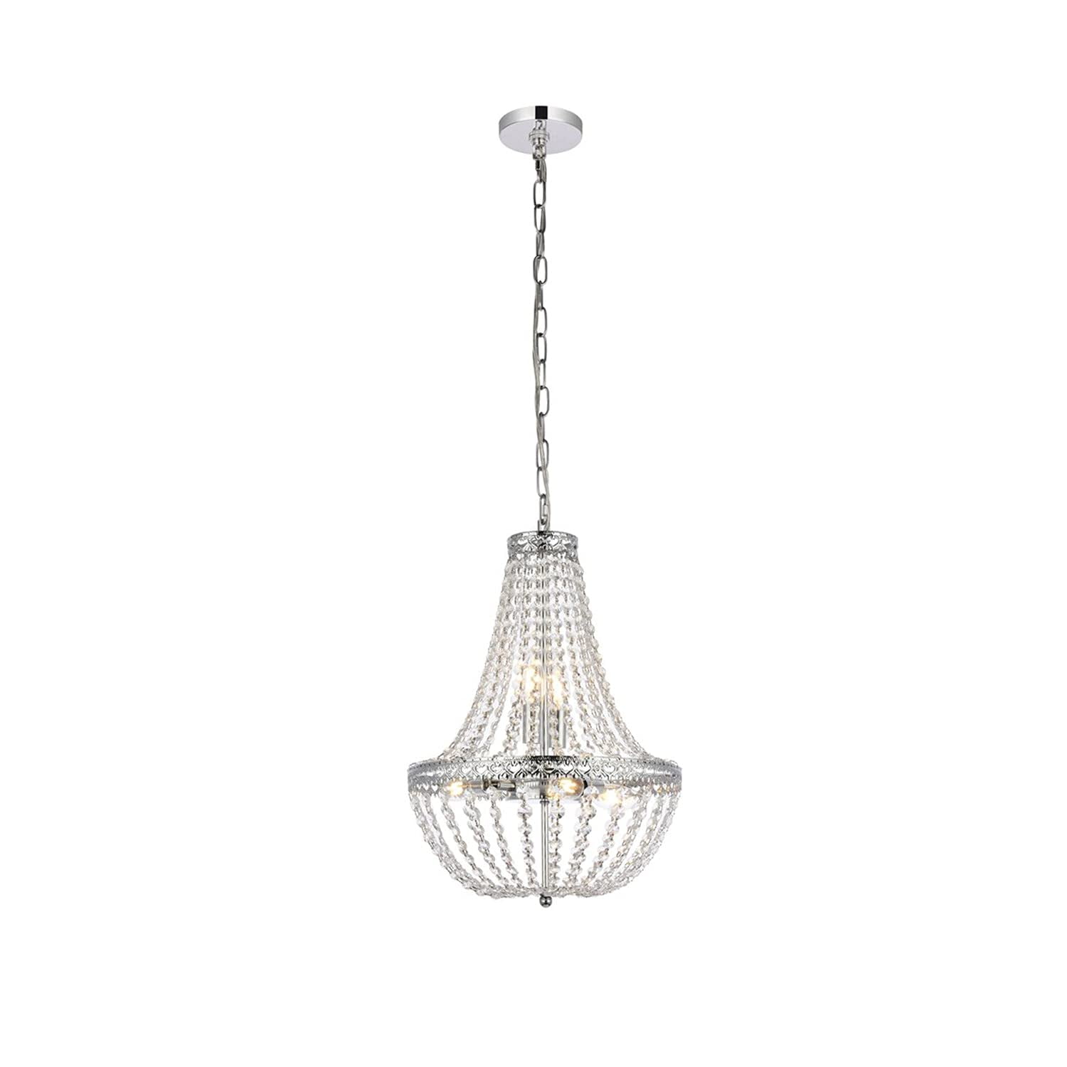Lámpara Colgante Elegant Lighting Valeria 36 Cm Cromo 120 V