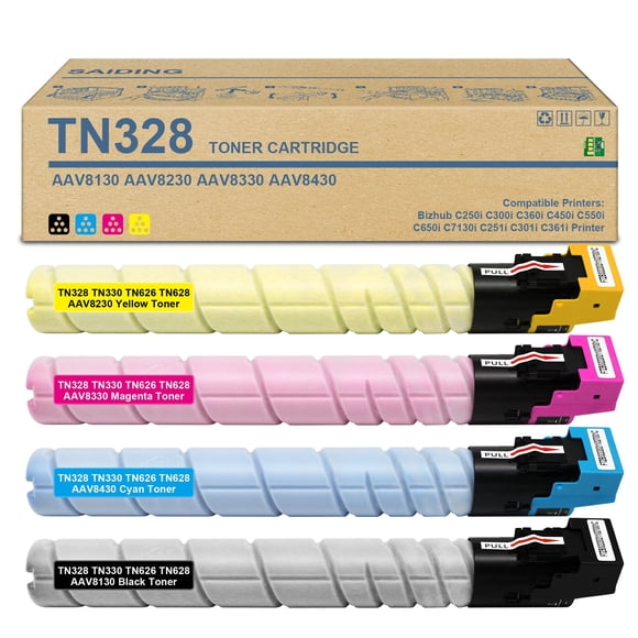Cartuchos de tóner SAIDING de alta capacidad Konica Minolta TN328 TN-328 TN330 TN-330 TN626 TN-626 T