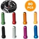 thumbnail image 2 of 80 tapones para cables de bicicleta, de aleación, para frenos, palancas de cambios, 10 unidades por color: rojo, negro, dorado, plateado, verde, azul, morado y naranja., 2 of 5