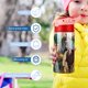 thumbnail image 5 of Los TocadosBotella de Agua con Tapa Pop Top de Un Toque, Acero Inoxidable, a Prueba de Fugas, para Deportes, Botella Infantil rosa 12 oz, 5 of 6