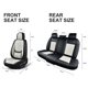 thumbnail image 5 of Fundas para asientos de coche TINRAIYANG – Juego completo de cuero negro y beige, 5 of 8