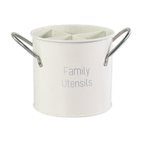 Bothyi - Jaula Para Palillos Nórdica Con Asa, Jaula Portátil Para Vajilla Para Mesa, Cocina, Color Blanco