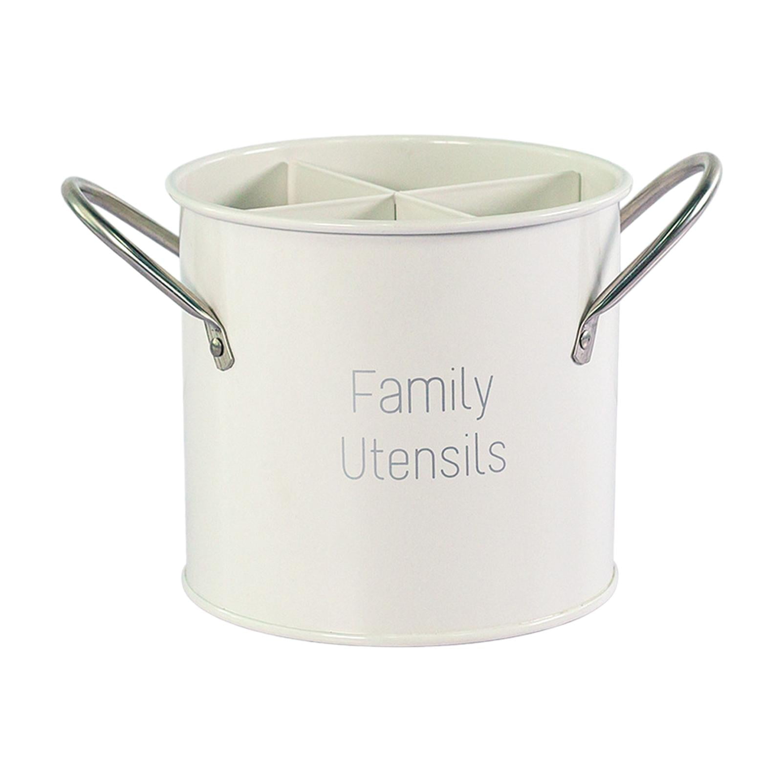 Bothyi - Jaula Para Palillos Nórdica Con Asa, Jaula Portátil Para Vajilla Para Mesa, Cocina, Color Blanco