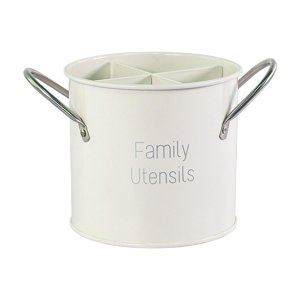 Bothyi - Jaula Para Palillos Nórdica Con Asa, Jaula Portátil Para Vajilla Para Mesa, Cocina, Color Blanco