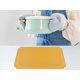 thumbnail image 5 of REGALWOVEN Juego de 6 Manteles Individuales de Cuero para Decoración de Mesa de Cocina y Comedor Lavables Resistentes al Calor Manteles Individuales Limpiables Rojo+Amarillo 18*12in, 5 of 7