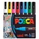 thumbnail image 1 of Marcadores de pintura Uni Posca 3M con puntas finas reversibles, juego de 8, 1 of 6