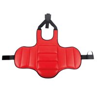 Magideal - Equipo De Escudo Ajustable De Protección De Pecho De Karate Reversible, Chaleco Protector De Taekwondo De Boxeo Con Escudo De Costillas Para Mujeres, , Rojo Azul L