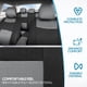 thumbnail image 5 of Juego Completo De Fundas De Asiento Polypro Gris Sobre Negro Ajuste Universal, 5 of 8