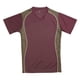 thumbnail image 1 of Jersey Martin Sports cuello en V color vino con panel lateral gris granito, 1 of 1