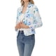 thumbnail image 4 of INSPIRE CHIC Blazer Abierto de Mujer para Regreso a Clases, Chaqueta de Traje Recortada para el Verano, Blanco Azul Claro-Floral XS, 4 of 6
