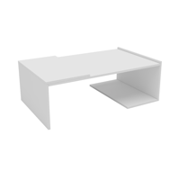 Exit - Mesa De Centro Rectangular Torino Blanca