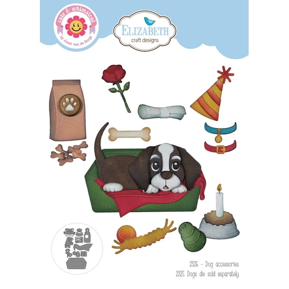Troqueles metálicos Barron de 10 piezas de accesorios para perro para scrapbooking