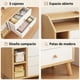 thumbnail image 4 of Velador Vanguardia 3 Cajones Homer Design 50*30*61 Acabado Laminado Color Marrón, 4 of 8