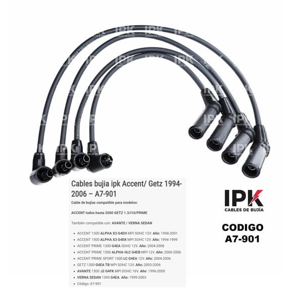 Cable De Bujía Hyundai Accent