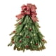 thumbnail image 1 of Corona De árbol De Navidad Para Puerta De Entrada, Adorno Colgante Para Habitación De Jardín Con Lazo A Cuadros, 1 of 5