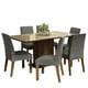 thumbnail image 1 of Juego de Comedor Madesa Alexis con 6 Sillas Marrón/Crema/Silver, 1 of 10