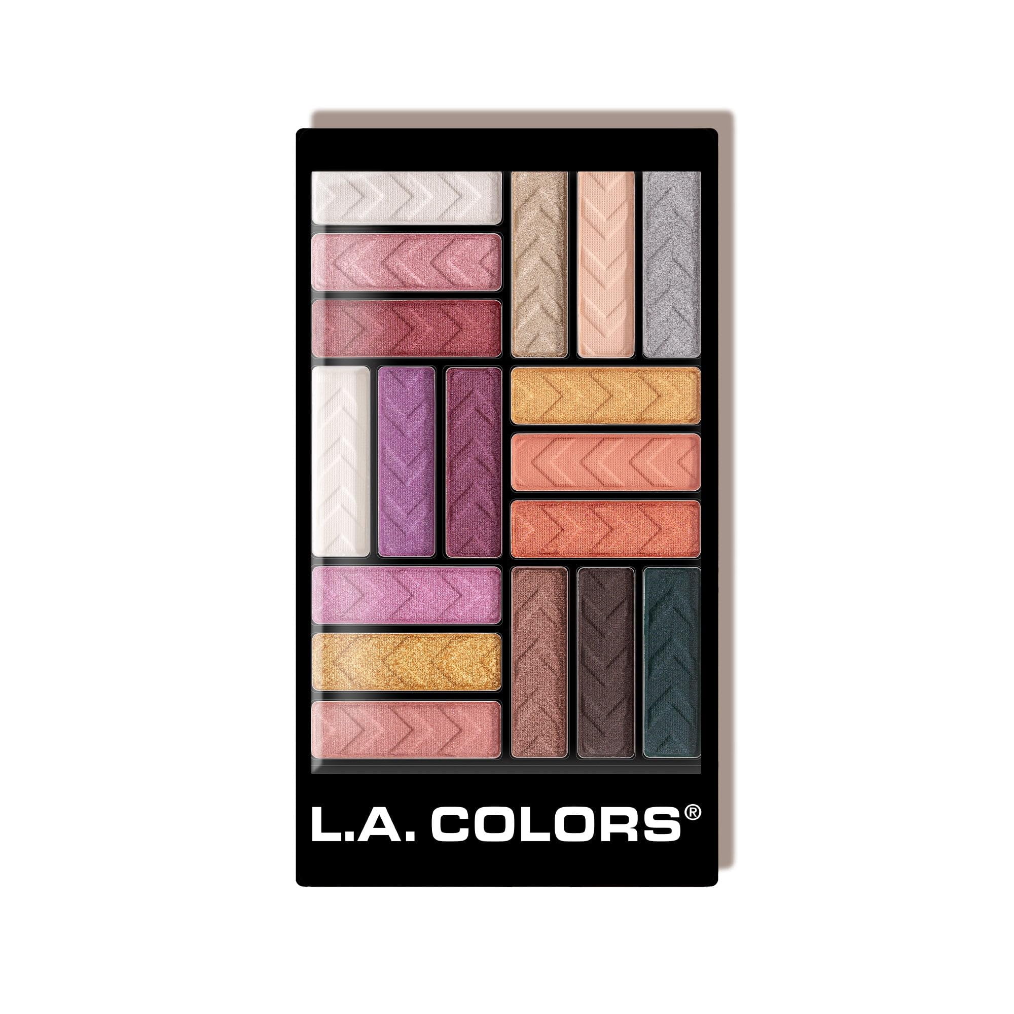 Paleta De Sombras De Ojos L.a. Colors Diva Glam 18 Colores
