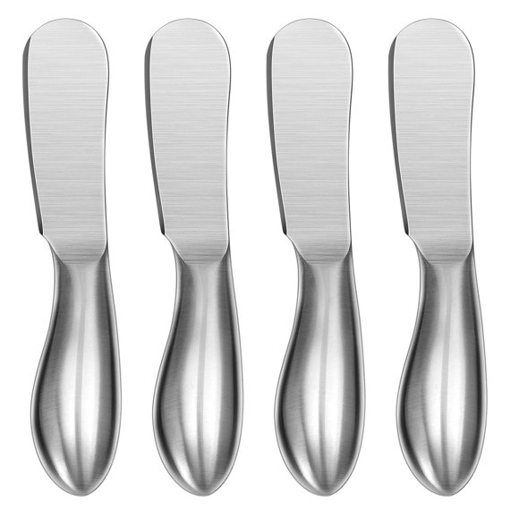 Juego de cuchillos para untar WoneNice de 4 piezas, acero inoxidable
