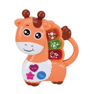 Magideal - Juguete Musical Para Bebé, Juguete Musical De Piano Con Forma De Dinosaurio, Regalo De Cumpleaños De Navidad, Juguete De Educación Temprana Para Bebé, Ciervo