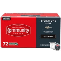 Community Coffee - Cápsulas De Café Community Signature Blend Tostado Oscuro 72 Unidades