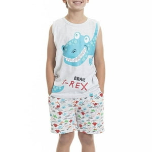 Lady Genny - Pijama De Verano Para Niños T-Rex