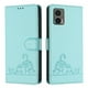thumbnail image 5 of Funda tipo cartera FOXDOCK para Motorola Edge 30 NEO con soporte, ranuras, RFID, diseño de gato, 5 of 5