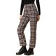 thumbnail image 4 of Pantalones de Cuadros para Mujer de Cintura Alta a Cuadros Tartán para Trabajo Casual en Oficina y Uso Diario XL Marrón, 4 of 8