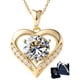 thumbnail image 1 of Collar De Oro 14k Con Moissanita En Forma De Corazón De 2 Quilates, 1 of 8