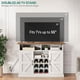 thumbnail image 4 of Mueble Bar Con Enchufe Aparador Buffet Para Cocina Comedor Blanco, 4 of 8