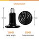 thumbnail image 2 of Emisor de calor Simple Deluxe Ceramic de 150 W para reptiles, paquete de 2, 2 of 6
