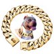 thumbnail image 1 of Collar para perro txprodogchains 41‑66 cm 32 mm estilo cubano dorado, 1 of 5