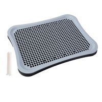 Ioensy - Inodoro Para Perros Durable Reutilizable Bedpan Pee Pad Para Gatito Bunny Mascotas Accesorios Negro