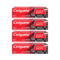 Pack 4 Pasta Dental Colgate Luminous White Carbón Activado 70 G