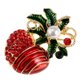 thumbnail image 1 of esmalte cristal navidad broche pin para la fiesta de navidad adornos regalo navidad fruta, 1 of 5