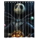 thumbnail image 1 of Cortina de ducha de Jack Skellington: Pesadilla antes de Navidad, juego de cortina de baño con ganchos, tamaño 60 x 72 pulgadas, 1 of 3