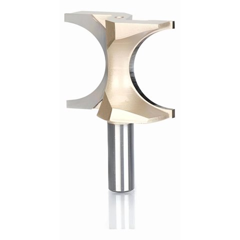 Genérico - Fresa Para Perfilado Semicircular De 1/2, Router Carpintería