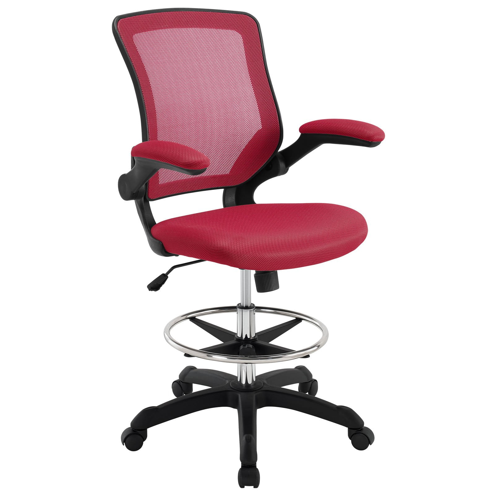 Silla De Dibujo Modway Mo-eei-1423-red Escritorio De Recepción Rojo