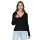 thumbnail image 1 of Cárdigan Mujer Rib Botones Negro Corona, 1 of 5