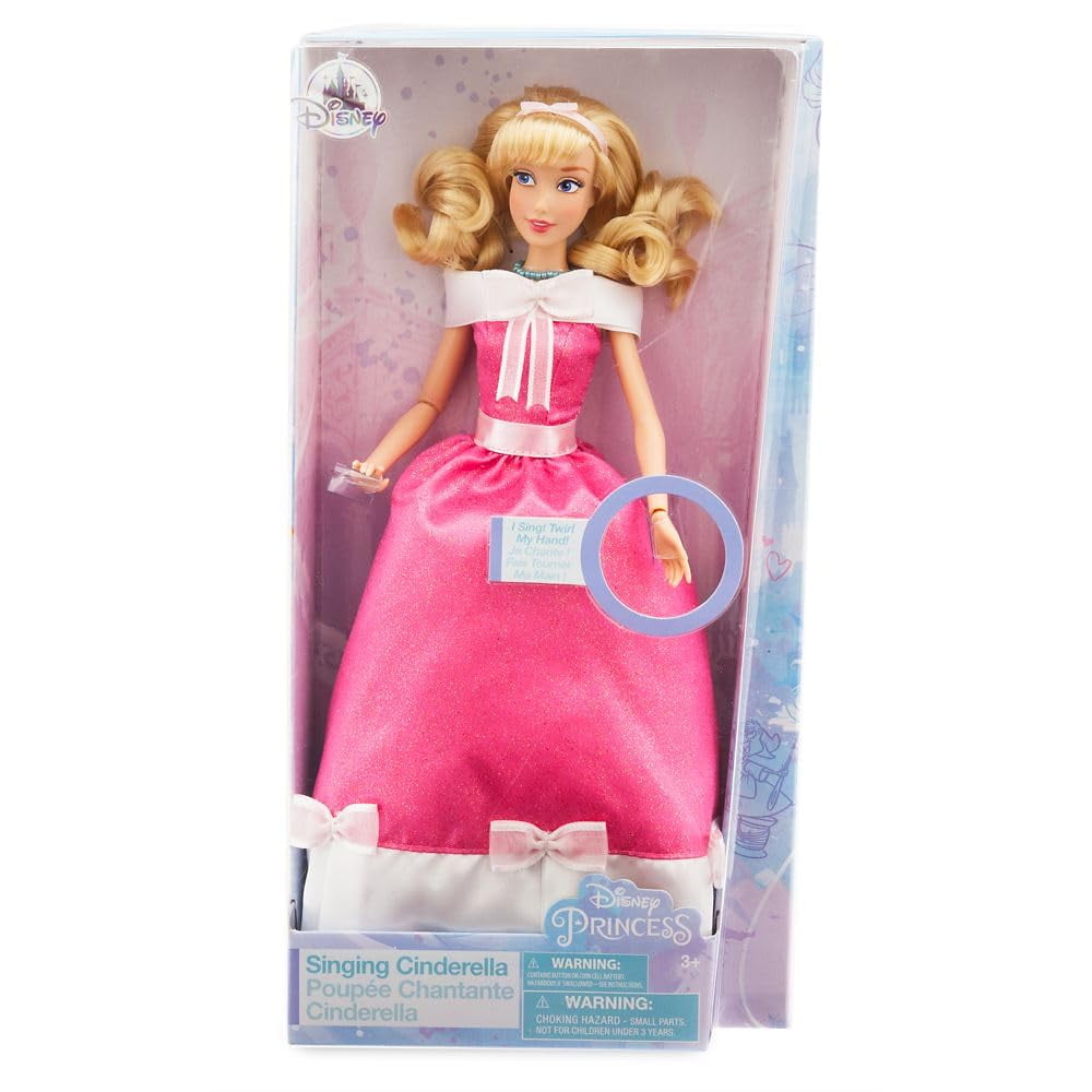 Muñeca De Moda De Cenicienta De Disney Store Cantando Con Vestido Rosa