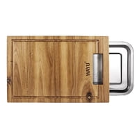 Wayu - Tabla De Madera Con Bandeja De Acero