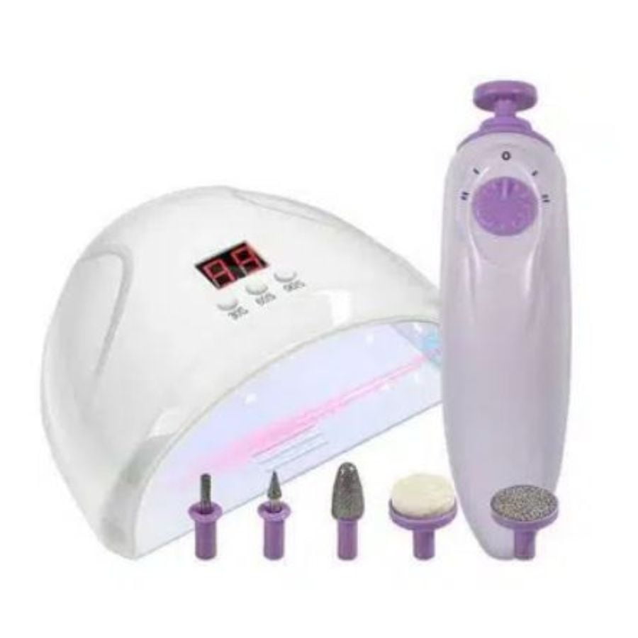 Click Ventas - Kit 2 En 1 Manicura Lampara Y Set Limpieza